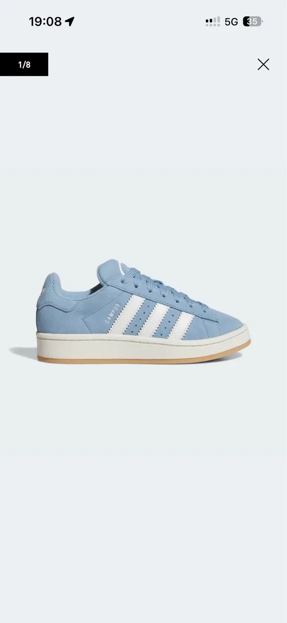 Tênis adidas campus azul  - Foto 2