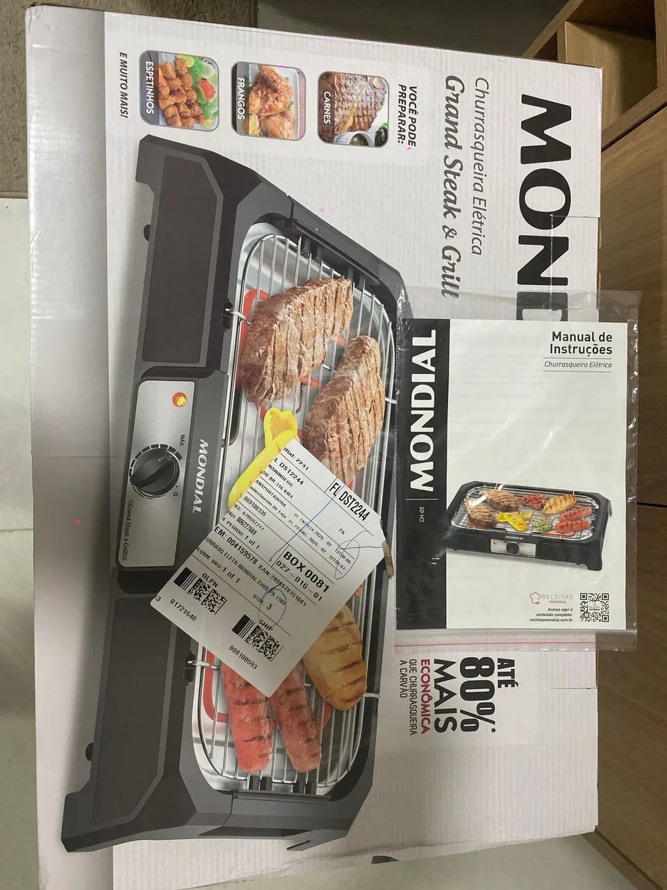 Churrasqueira Elétrica Steak Grill nunca usada está nova!!