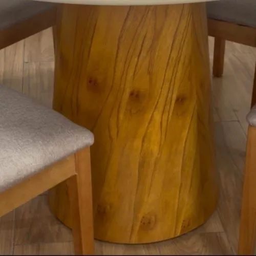 Mesa de Jantar Paris Circular 1.10×1.10 c/4 Cadeiras - Foto 2