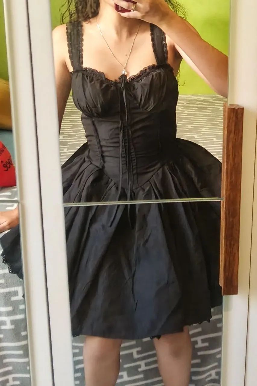 Vestido festa de tule preto - Foto 2