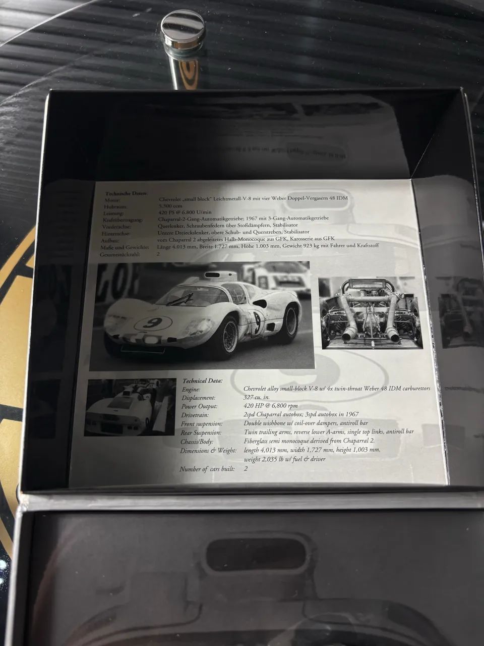 Miniatura Chaparral 2D - 24h Le Mans 1966 - Phil Hill - Edição Limitada - Foto 4