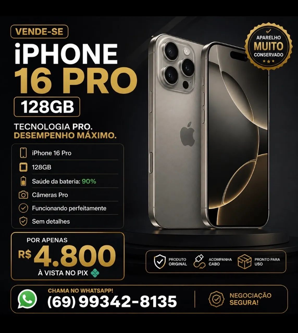 Vendo IPhone 16 PRO 