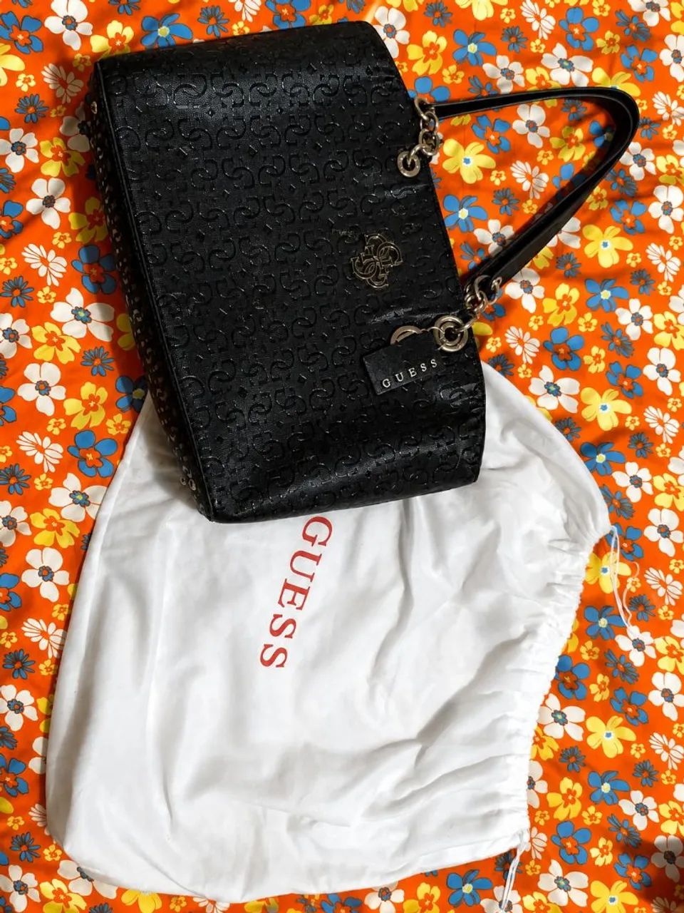 Bolsa Guess Croco Shine + Dust Bag (Impecável) - Foto 4