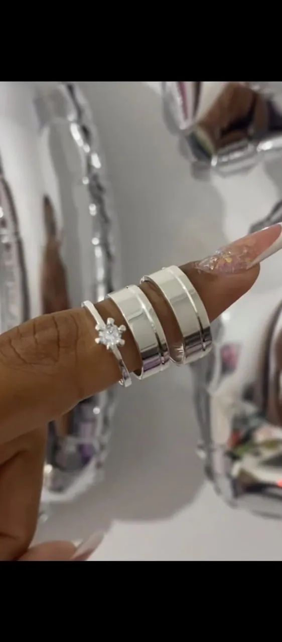 ALIANÇAS EM PRATA  - Foto 3