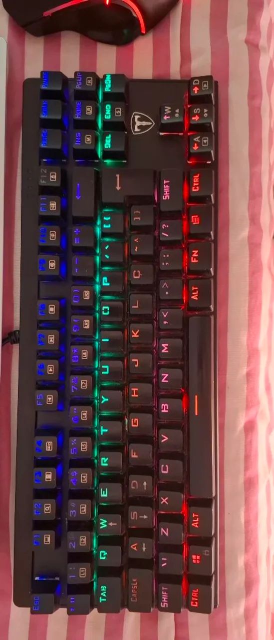 Teclado T Dagger, Mouse Gamer RedDragon 3200DPI - Foto 3