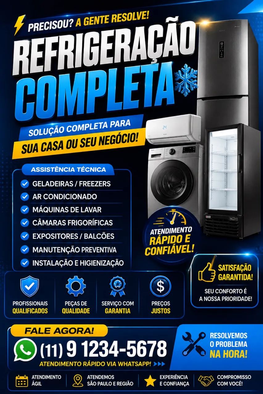 Conserto de Geladeira e Ar Condicionado SP - Garantia - Foto 2