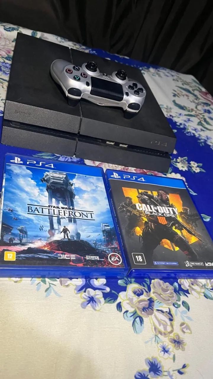 PS4 Slim 500GB com Controle + 2 Jogos - Foto 2