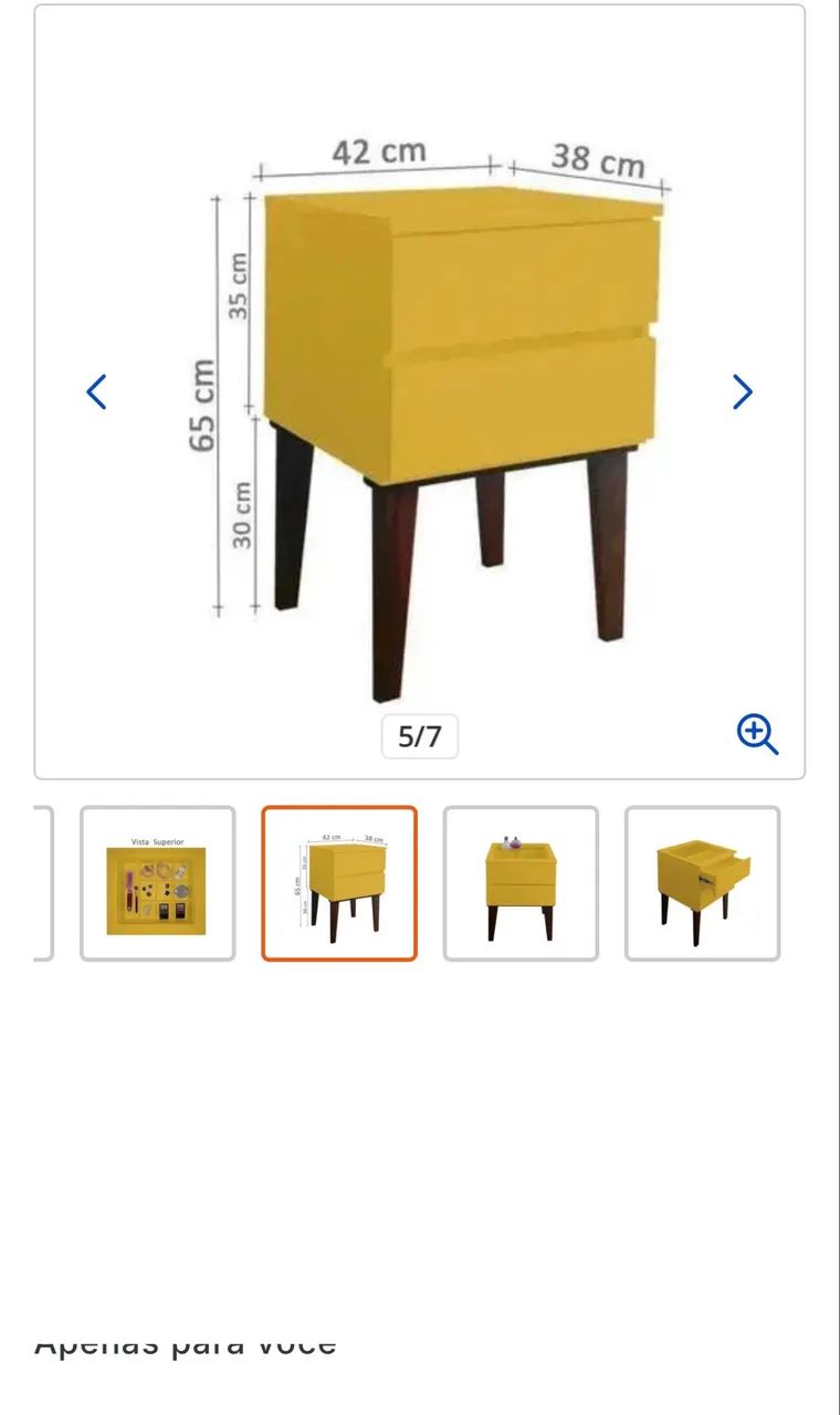 Mesa de Cabeceira Com Gaveta - Foto 4