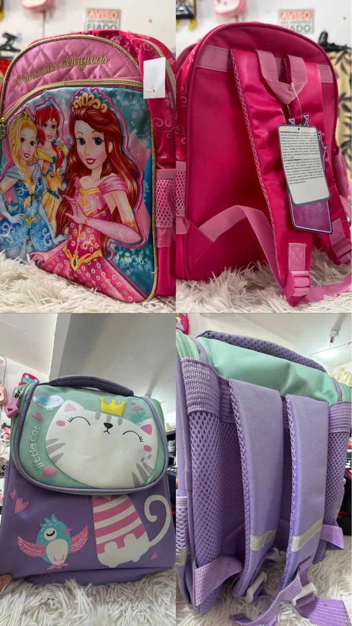 Mochilas, Bolsas e Lancheiras Infantis - Vários Modelos - Foto 4