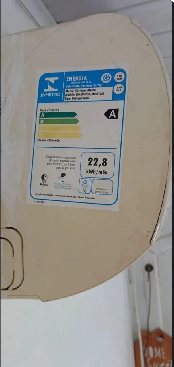 Ar condicionado Midea 12.000 BTUS - Foto 3