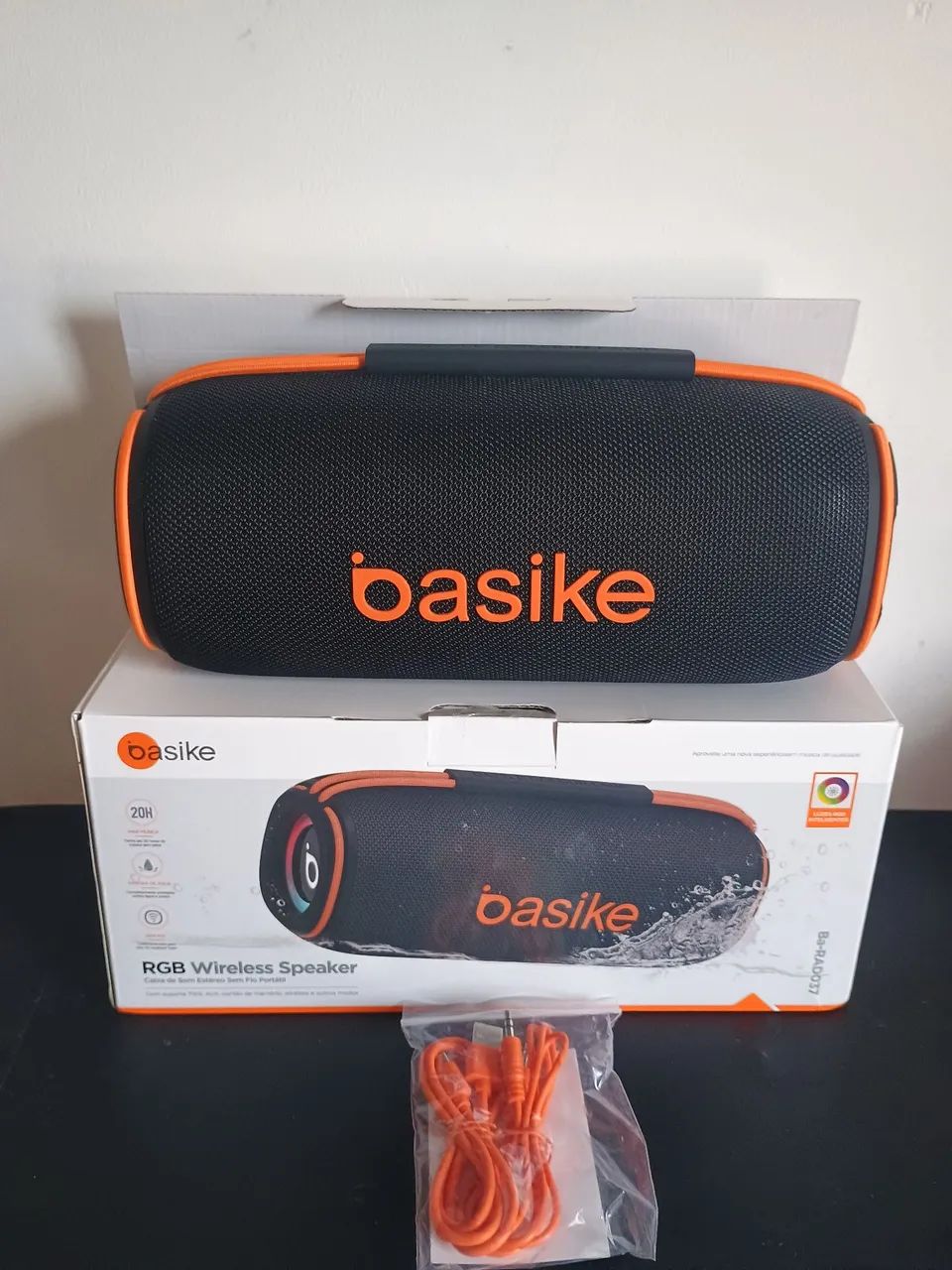 Caixa original Basike 45W via Bluetooth com led / SUPER PROMOÇÃO 