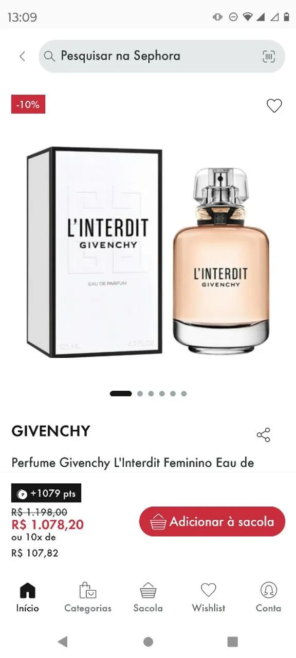 Perfume Givenchy l' interdit 