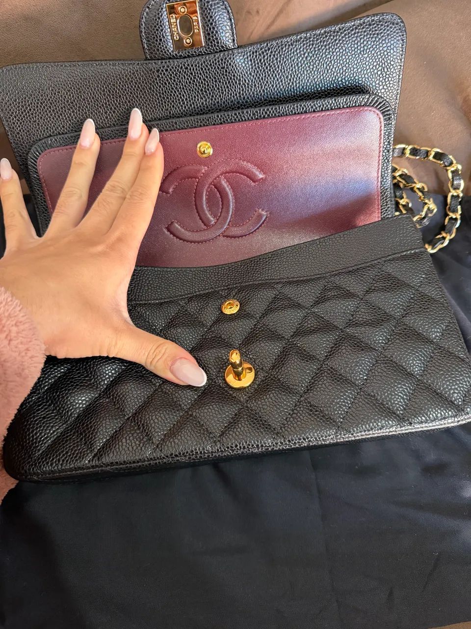 Bolsa Chanel jumbo flap preta nova - Foto 2