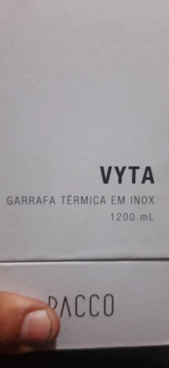 Garrafa pacco 1200ml vyta nova nunca usada  - Foto 3
