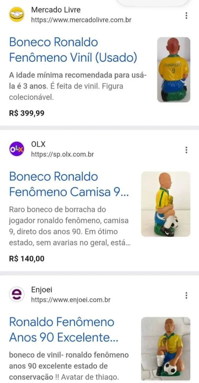 Ronaldo Fenômeno  / Bonecos Vinil - Foto 2