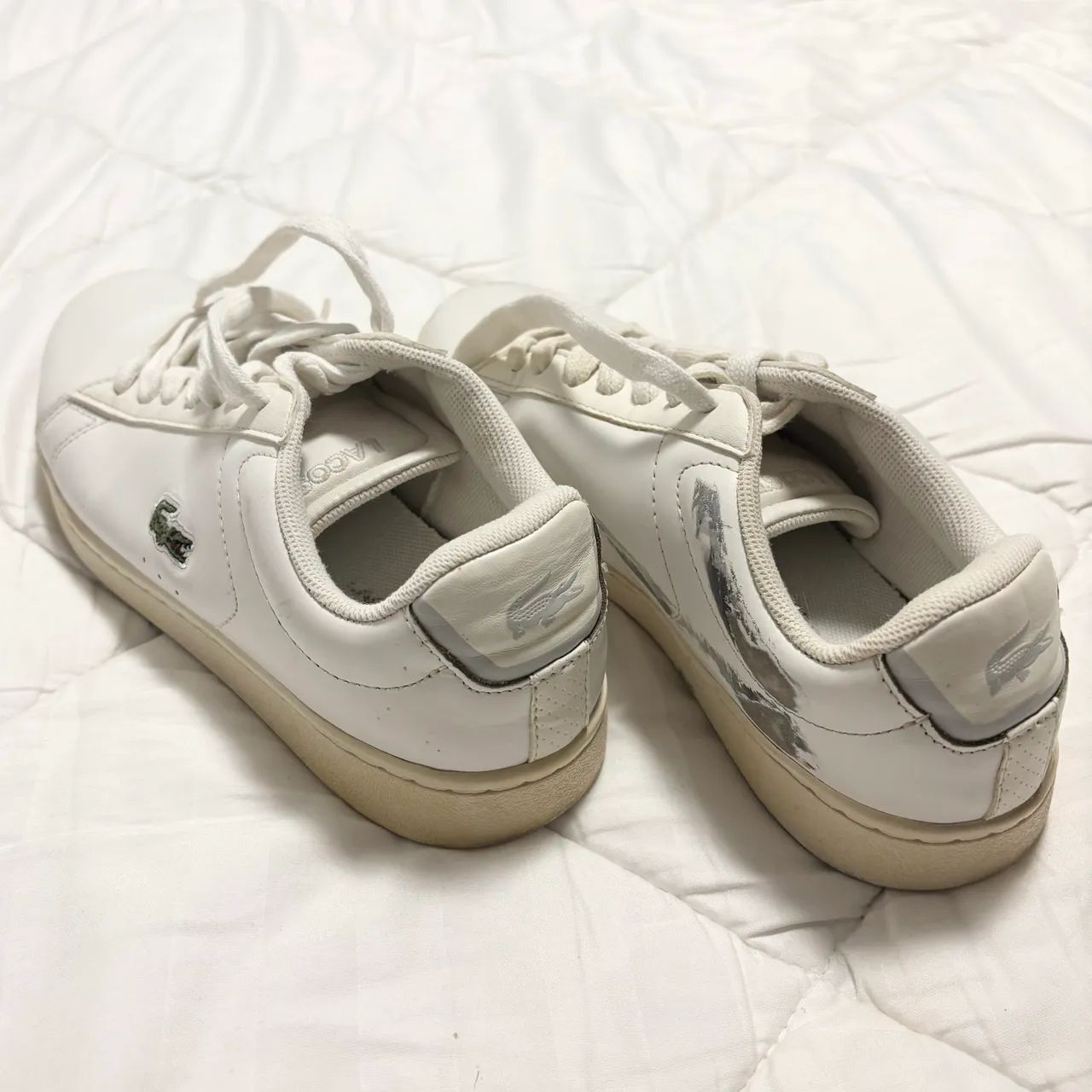 Tênis lacoste branco clássico 35 - Foto 5
