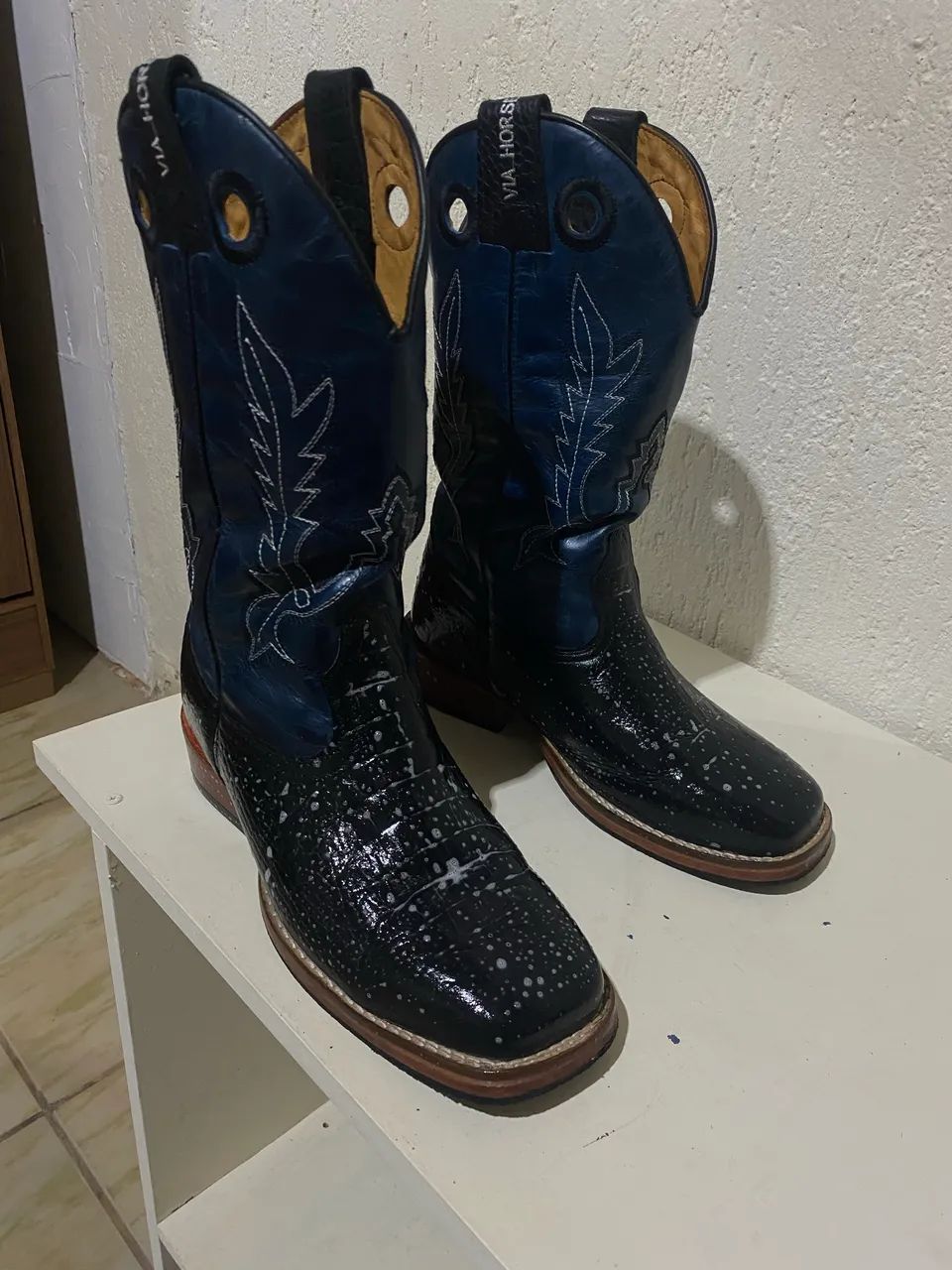 Bota Carrapeta Texana Preta