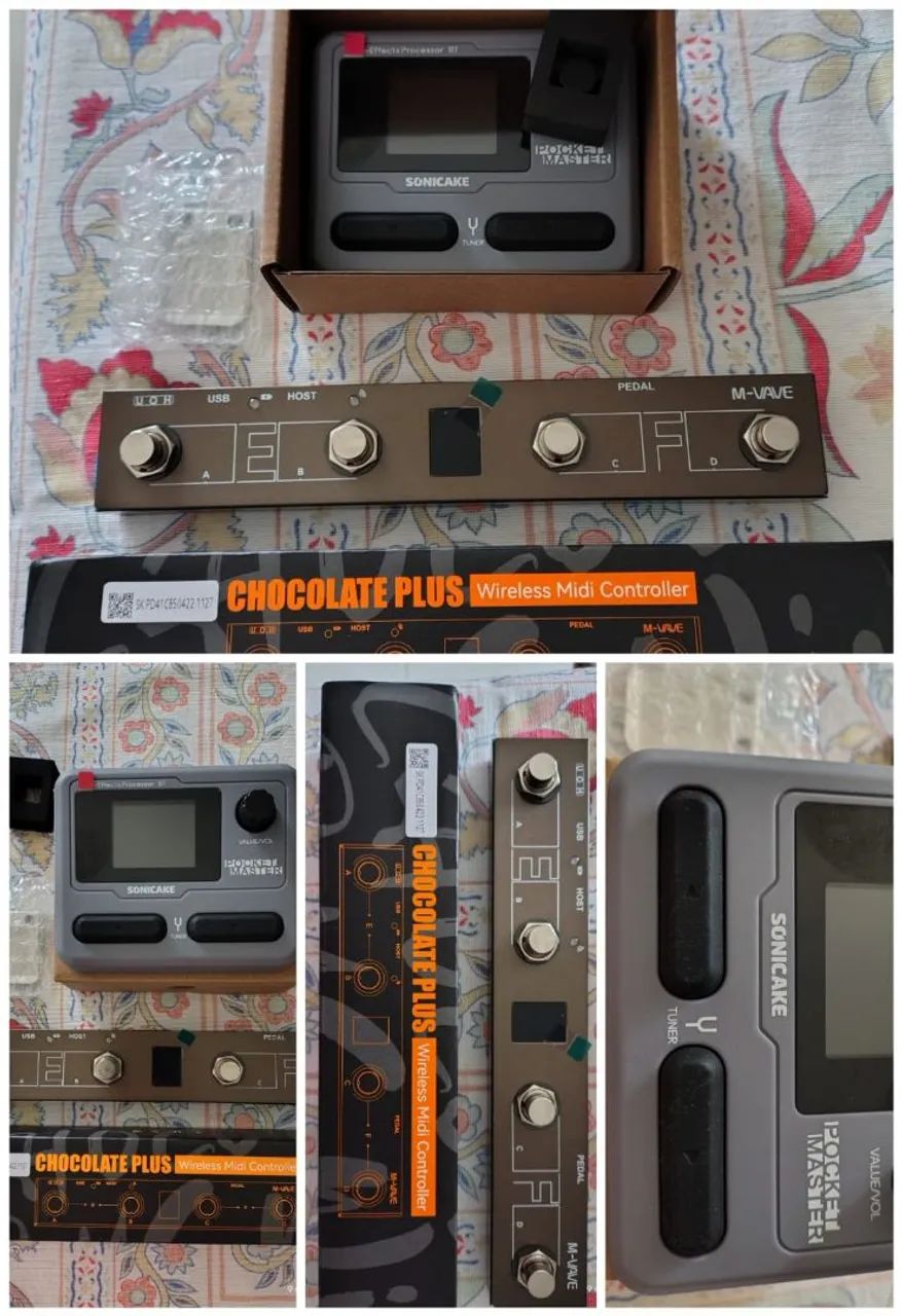 Pedal sonicake pockt master + pedal Midi chocolate - Instrumentos