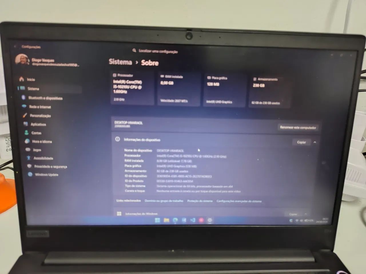 Notebook Lenovo ThinkPad E14 - Perfeito para trabalho e estudos - Foto 2