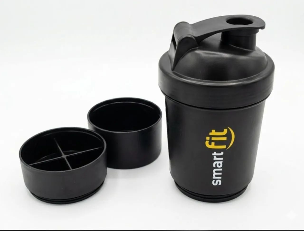 coqueteleira (shaker) preta da Smart Fit, - Foto 3