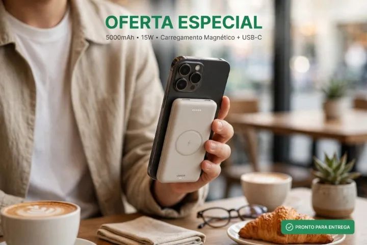 Power Bank 5000MAH Ugreen Branco - Foto 5