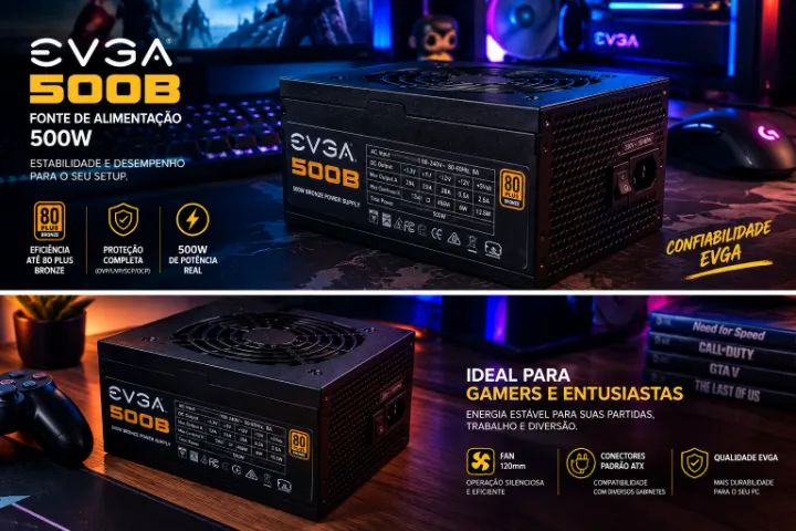 Fonte evga 500w - Foto 3