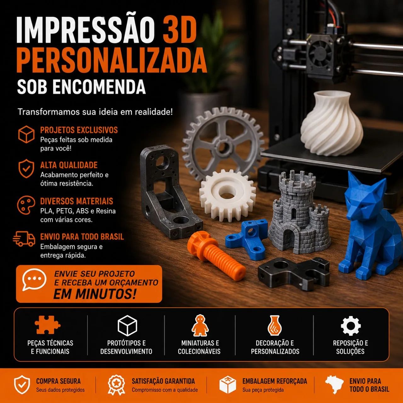 Faço produtos sob encomenda em gerais