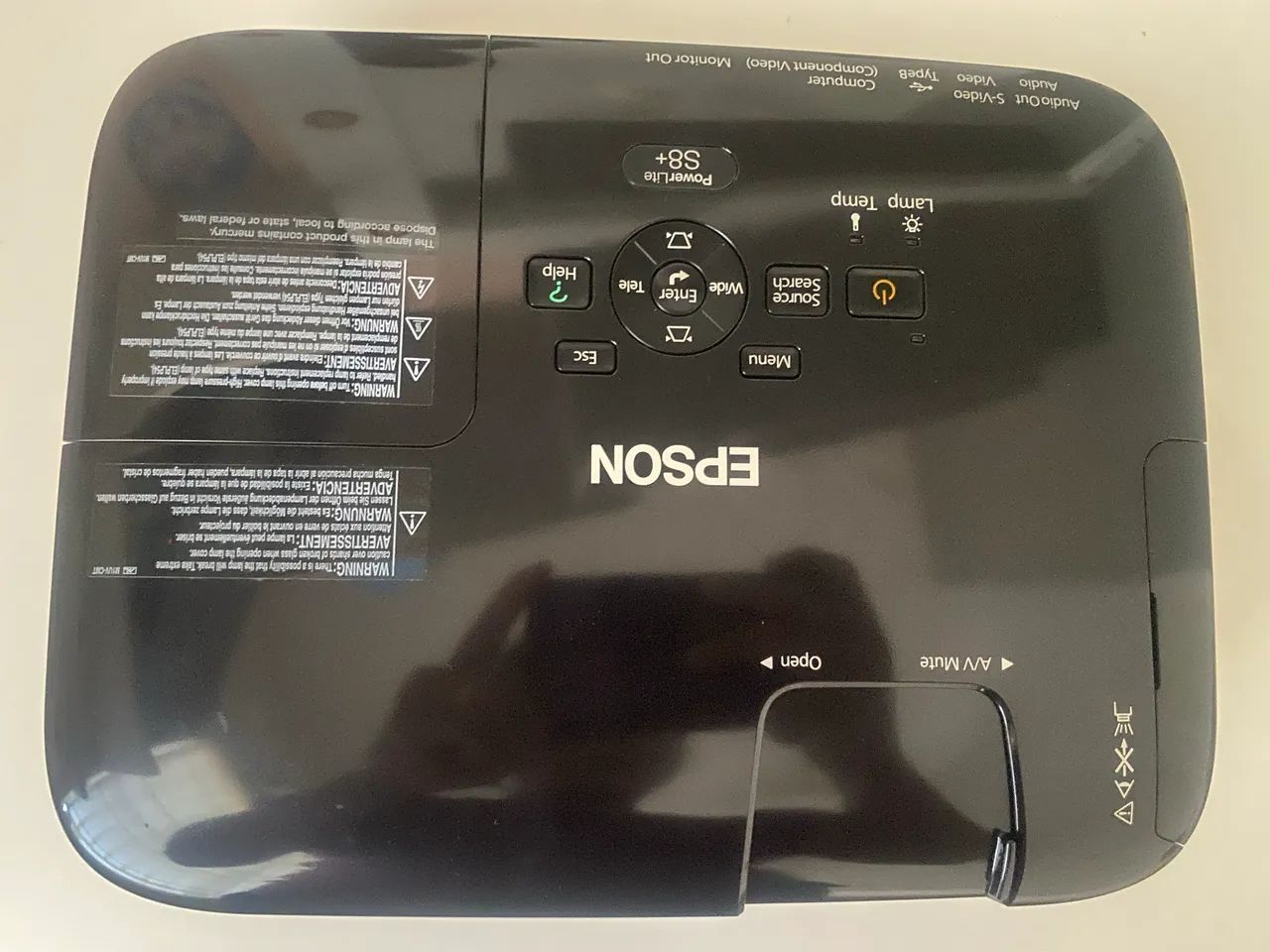 Projetor Epson PowerLite S8+ à venda! Projetor multimídia Epson, modelo PowerLite  - Foto 2