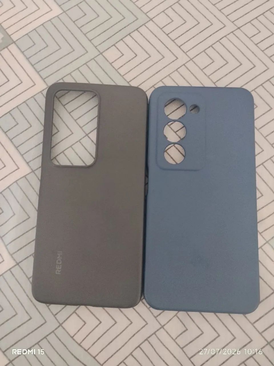 Smartphone Redimi 15 ,duas capinhas, carregador,caixa,manual - Foto 4