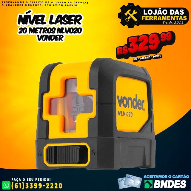Nível Laser 20 Metros Nlvo20 Vonder