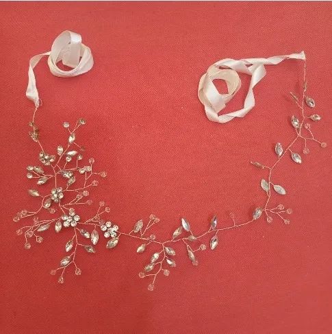 Cinto com strass para vestido de noiva, - Foto 4