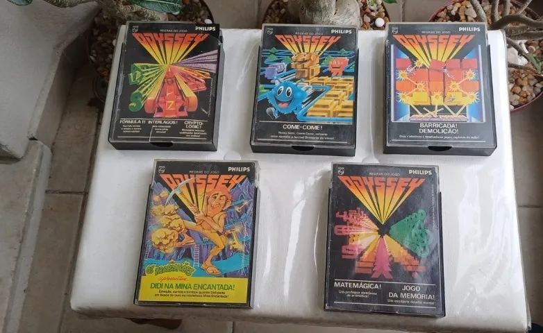 Lote 5 Cartuchos Originais Odyssey Philips Didi, Matemágica