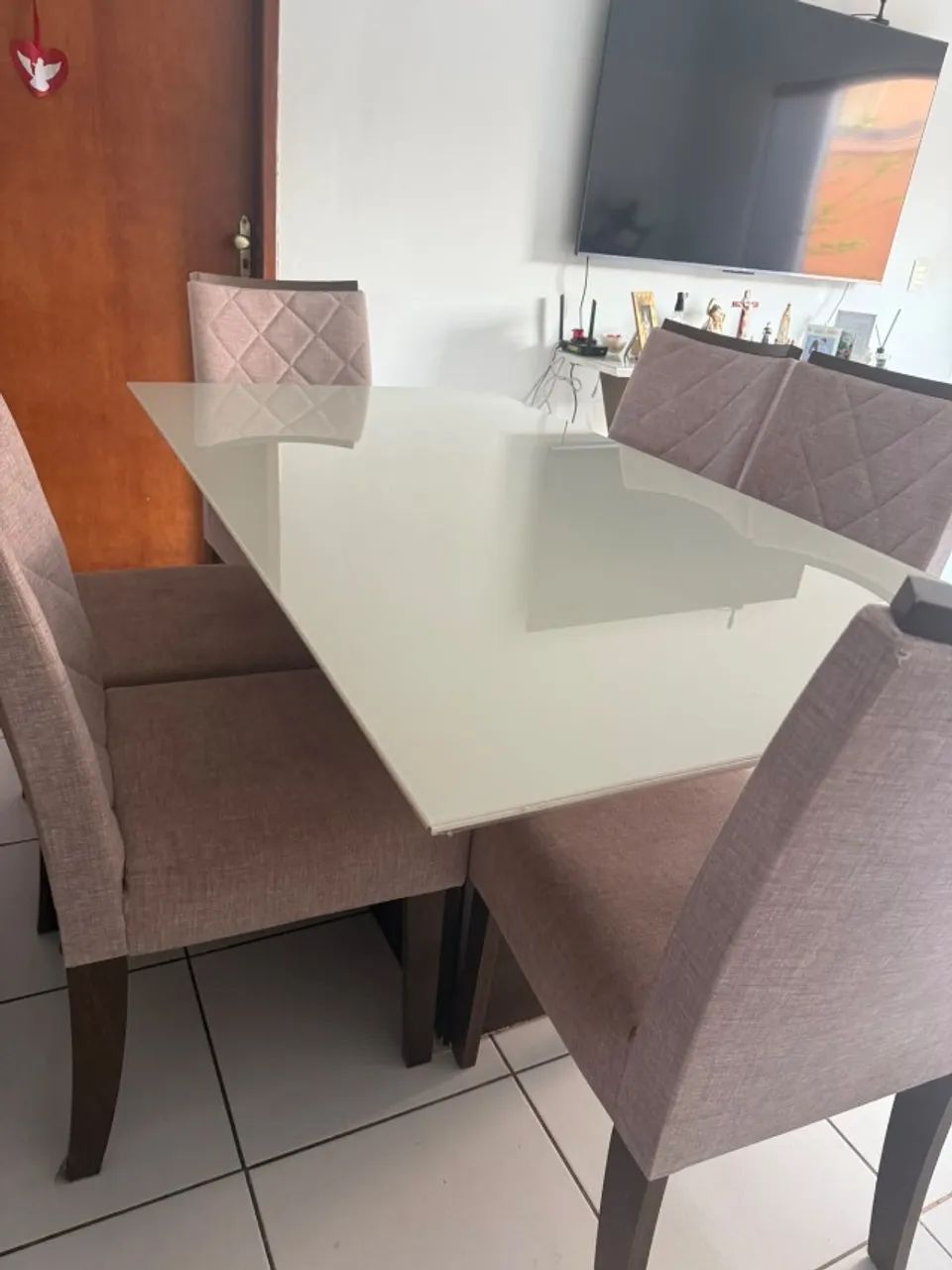 Conjunto de mesa 6 cadeiras - Foto 2