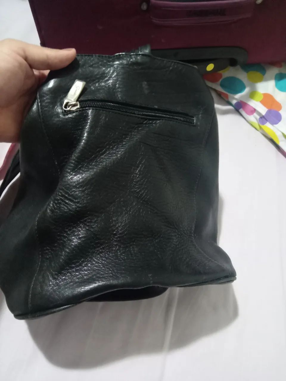 Bolsa mochila de couro Legítimo  - Foto 2