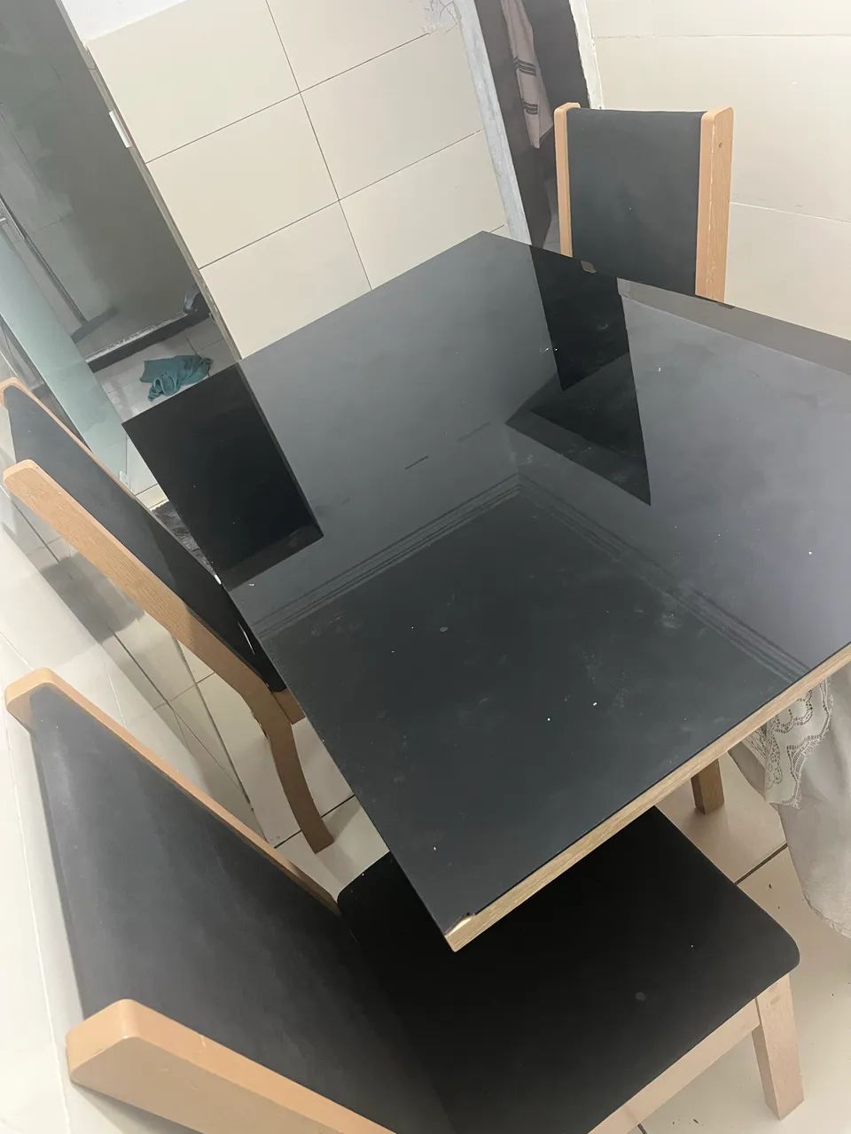 Mesa com tampo de vidro  - Foto 3