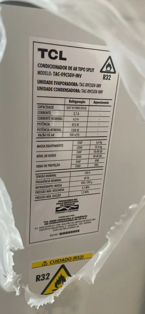 Ar condicionado TCL inverter 9000 btu/h - Foto 3