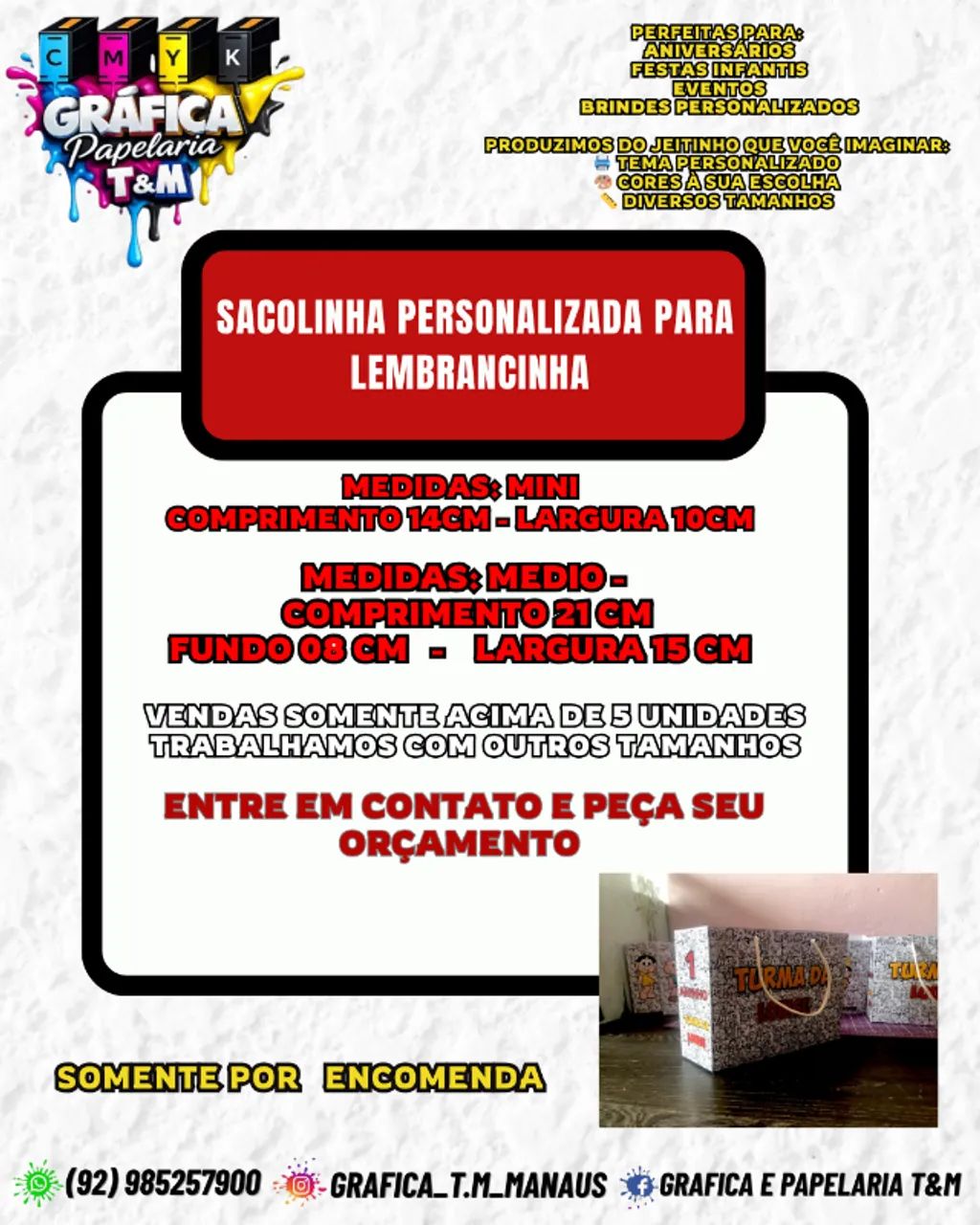 sacolinha personalizada para lembrancinhas