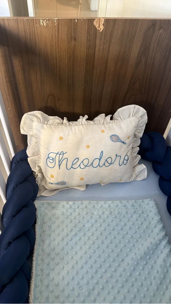 Berço Infantil com Colchão e Lençóis  - Foto 5