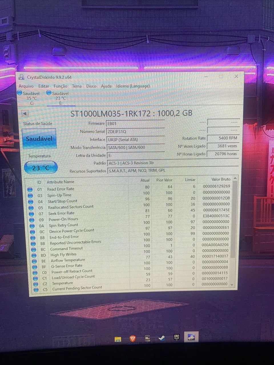 HD Externo Seagate 1TB USB - Original em Excelente Estado - Foto 2