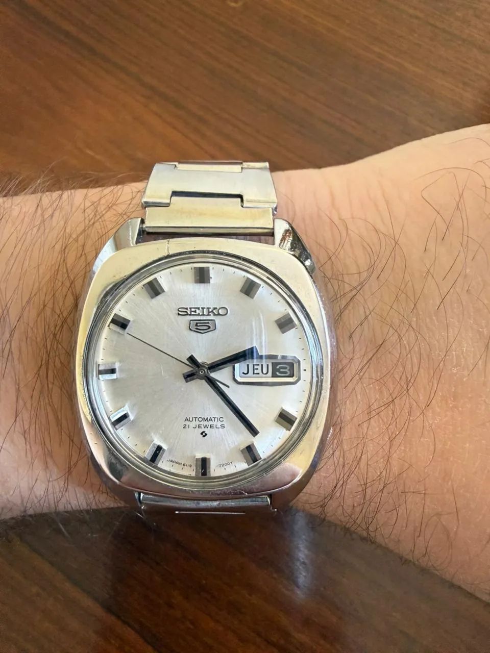 Seiko 5 6119-7103 Vintage Automático 21 Rubis Japan - Acessórios