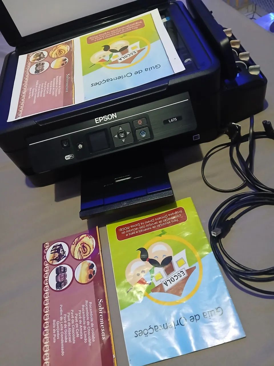 Impressora EPSON L475. Só 630,00 reais 