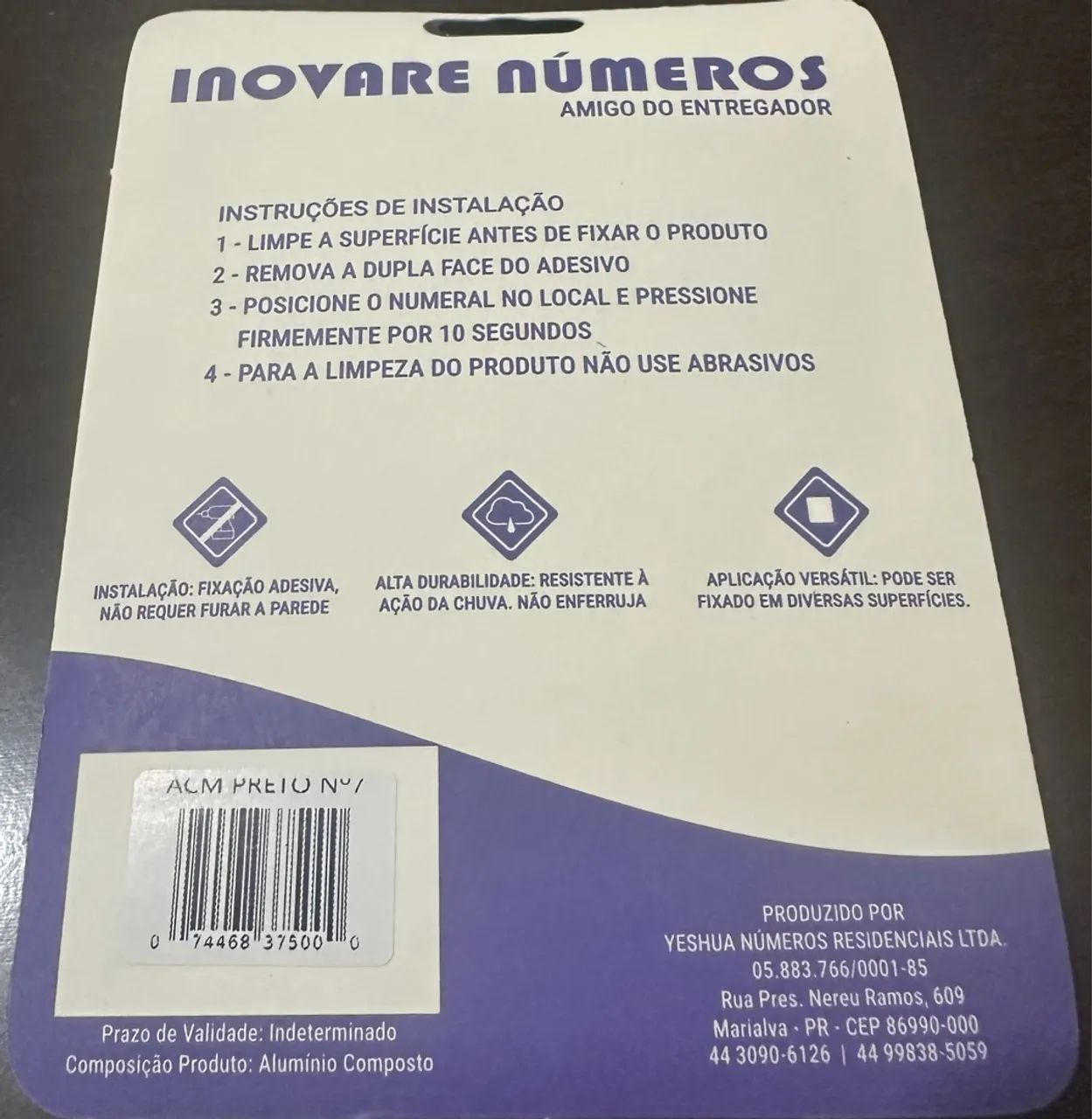 Números Residenciais Aluminio Composto - Foto 4