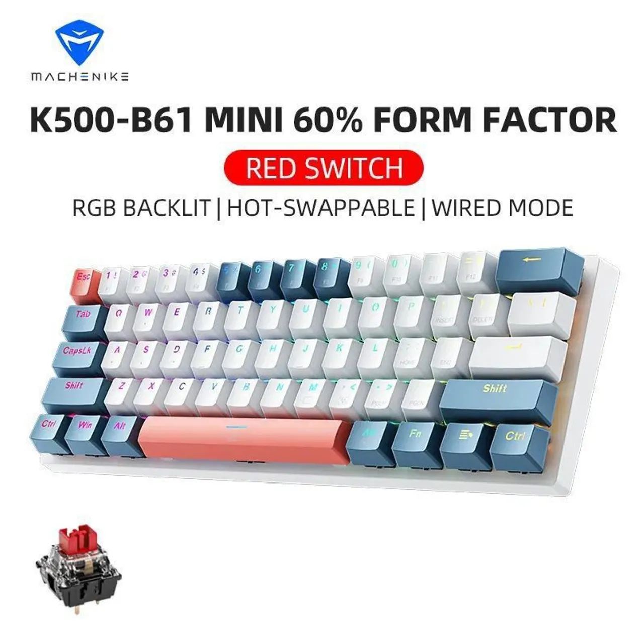 Teclado Mecânico Machenike k500 (Original e Lacrado)