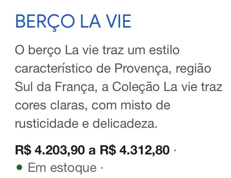 Berço La Vie  - Foto 5