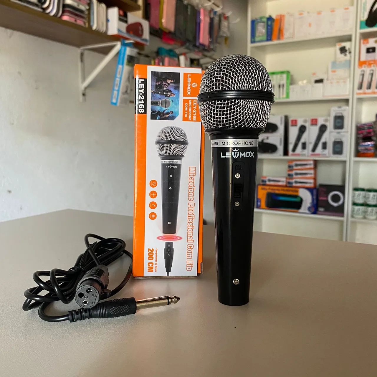 MICROFONE COM FIO LEHMOX