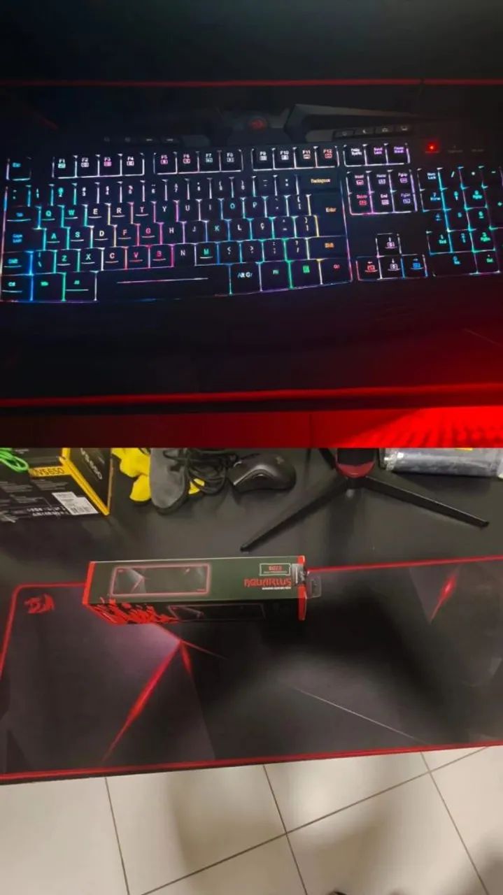 Pc gamer com monitor, controle, mousepad, teclado headset e mouse - Foto 5
