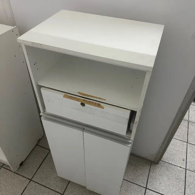 Móvel de Caixa Balcão Compacto Alto Loja Comércio Branco