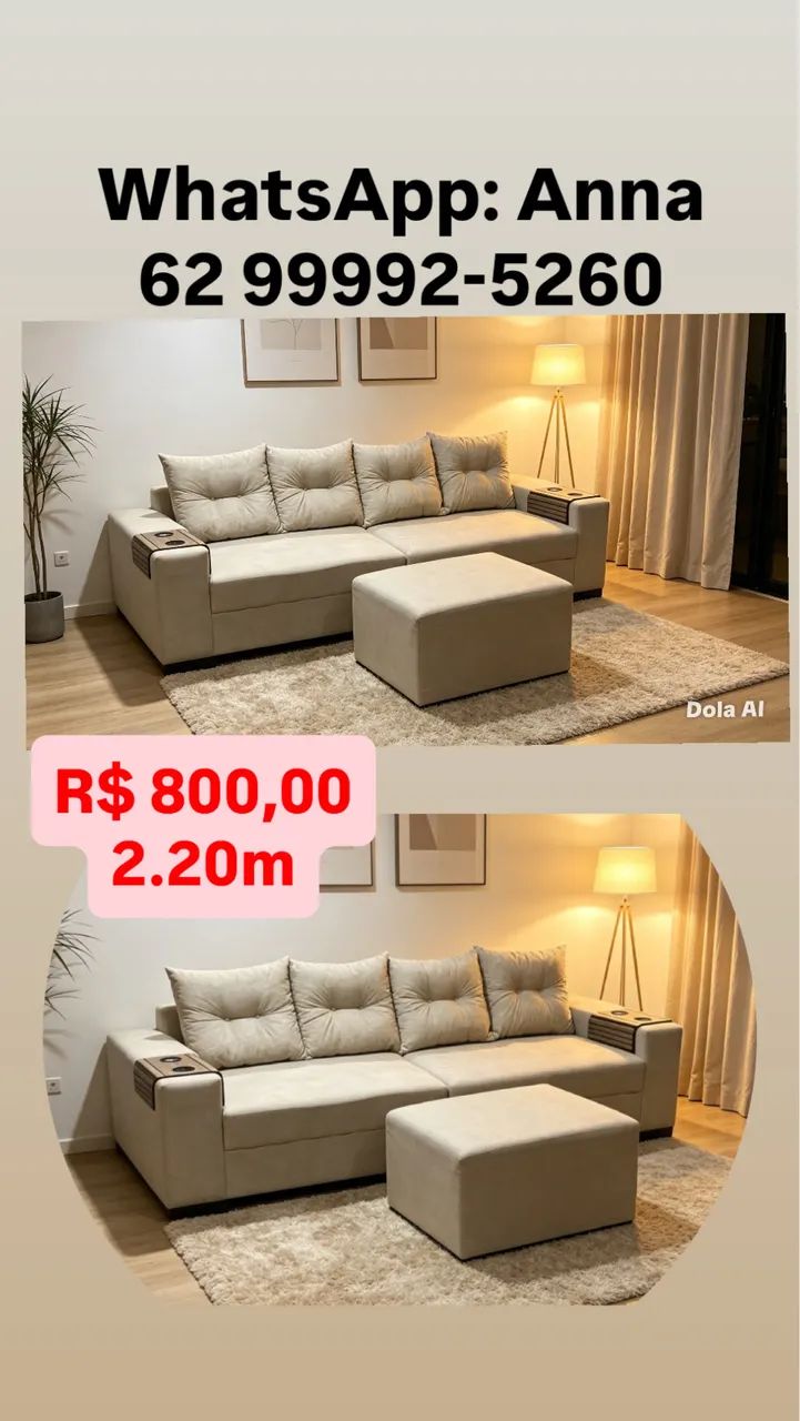 Sofá quatro lugares***