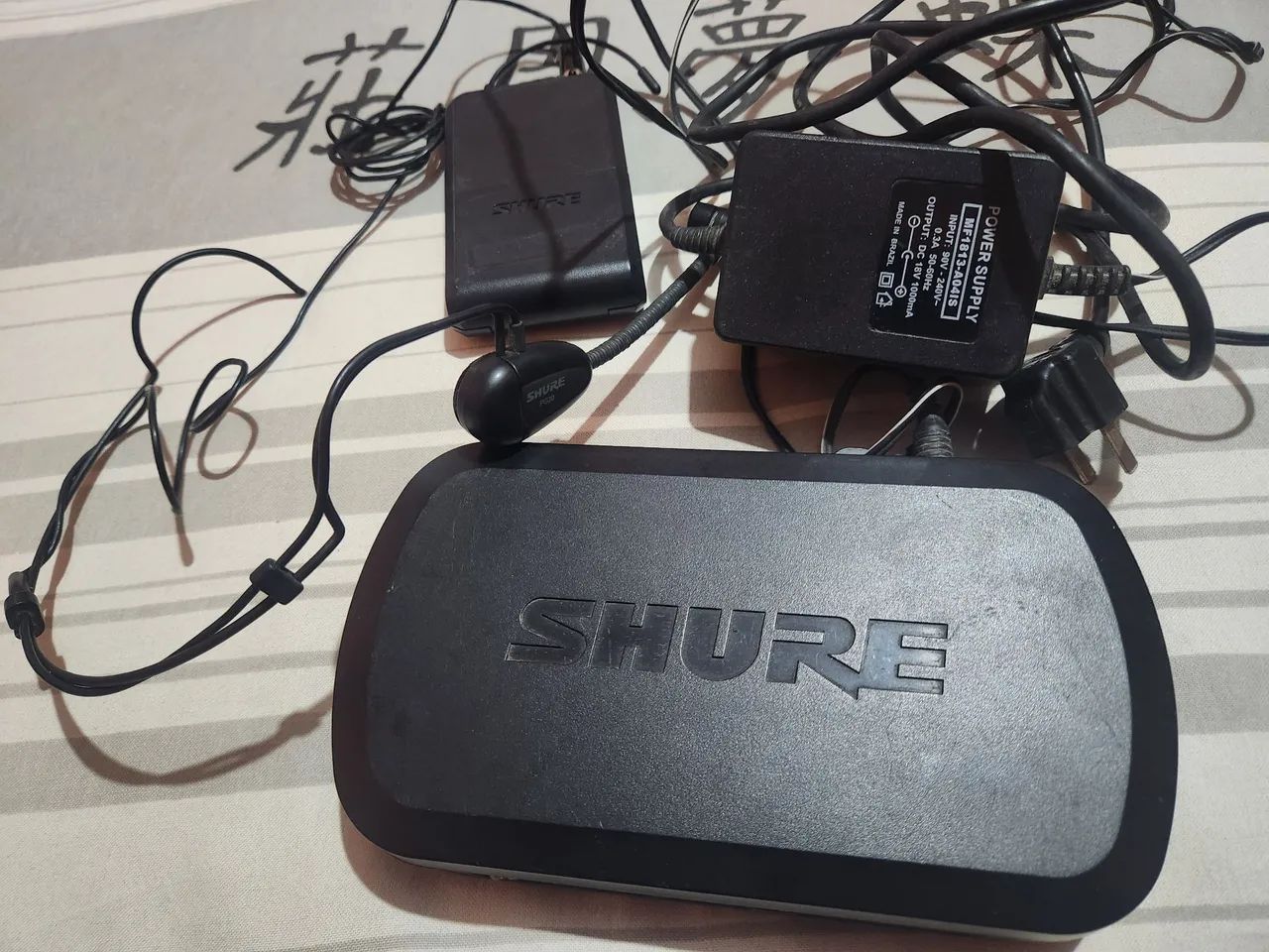 Receptor shure pg4 + transmissor pg1 e microfone 