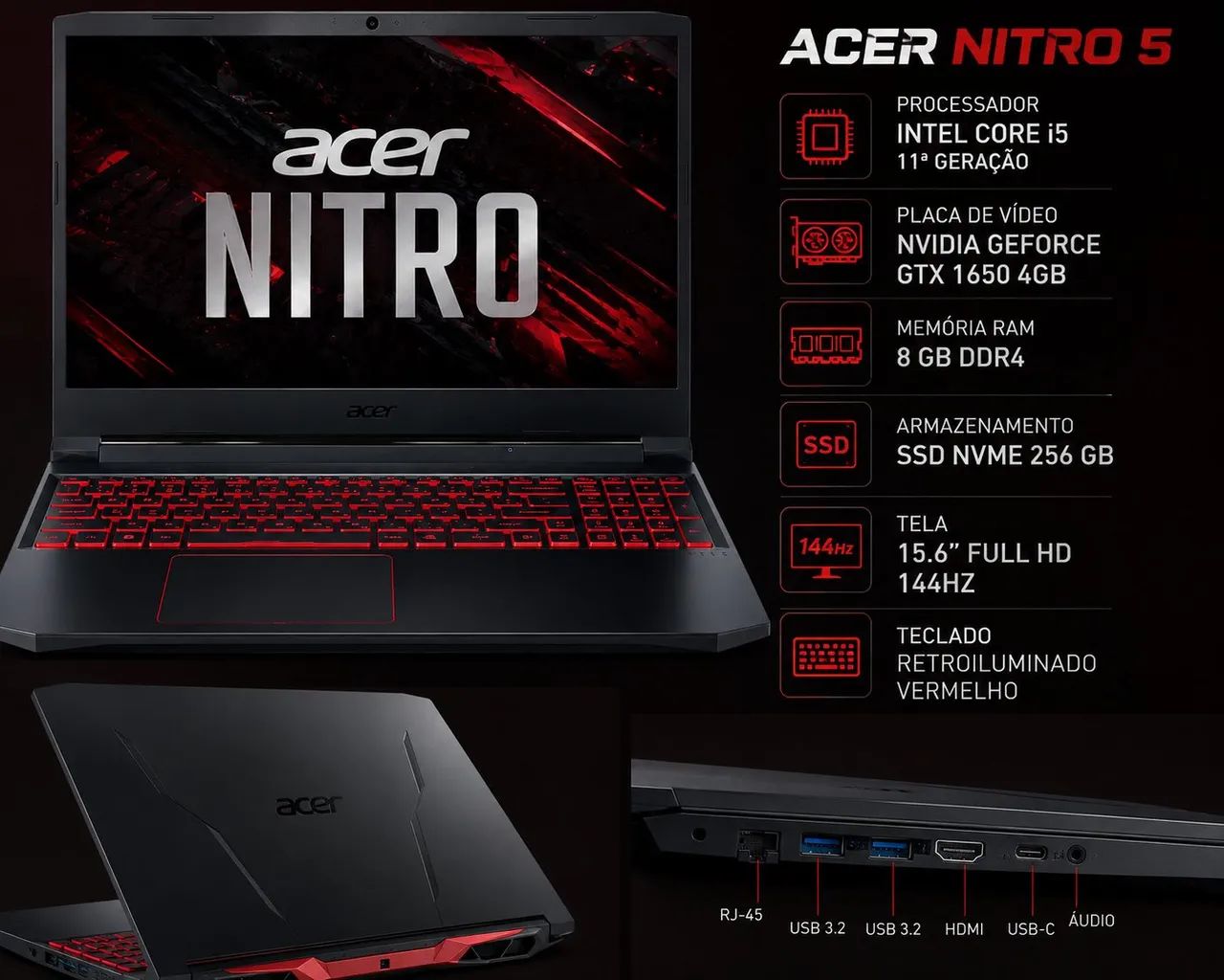 Notebook  Acer Nitro 5 Gamer  